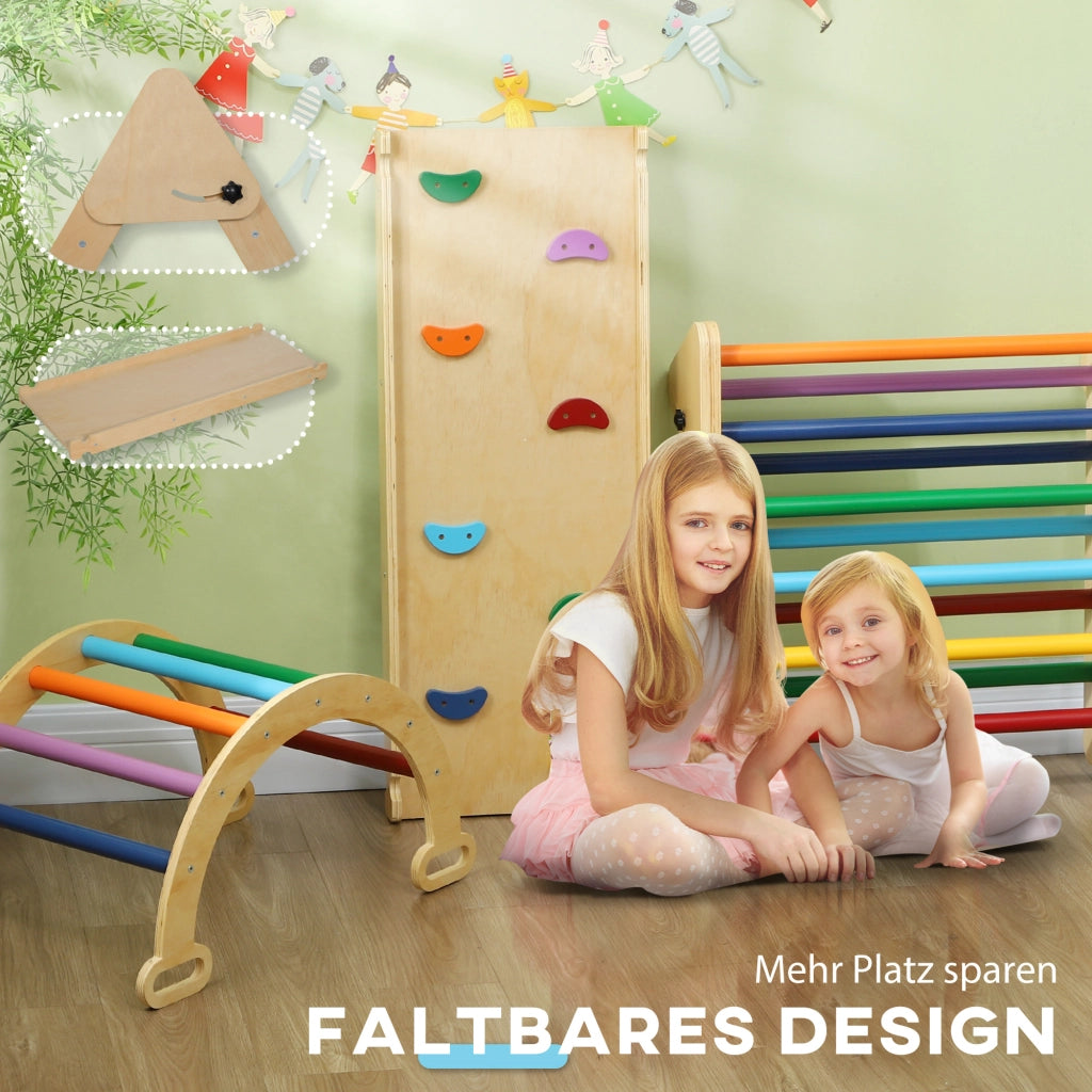 Giocattolo da arrampicata per bambini ¨C Minimal ¨C 5 in 1 con rampa, ponte e scala