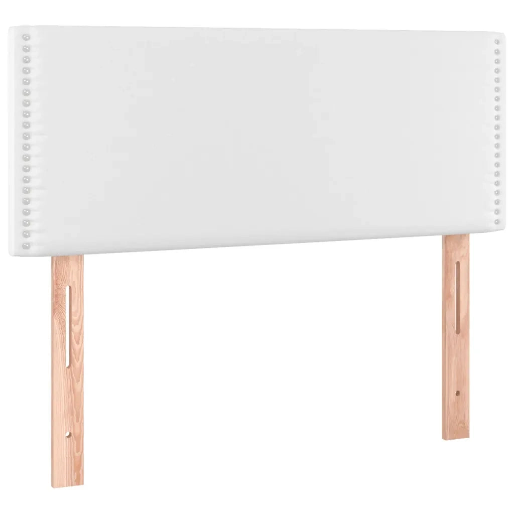 Testiera Bianco a LED 100x5x78/88 cm in Similpelle 3121557