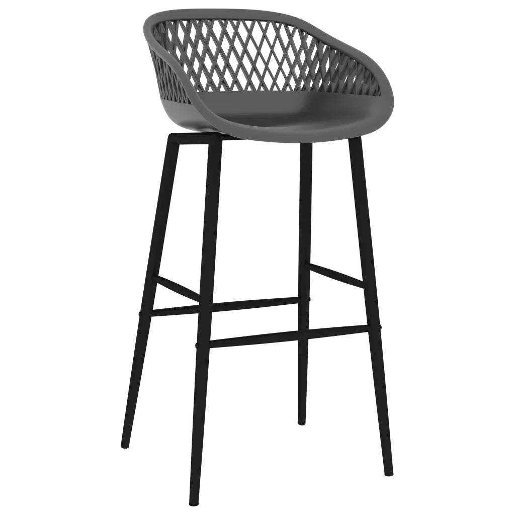 Set da Bar 5 pz Nero e Grigio 3057377
