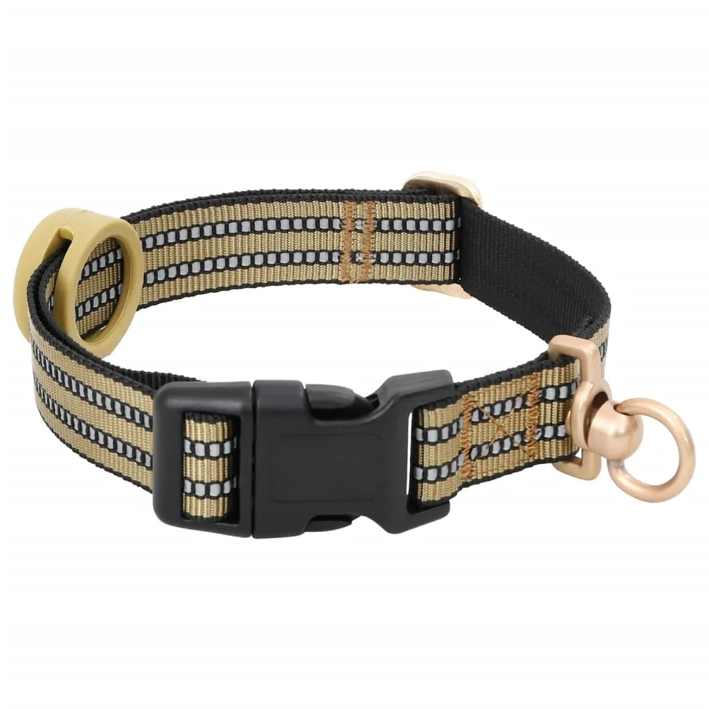 Pettorina per cani con guinzaglio regolabile e collare x L mimetico marrone 02_0042338