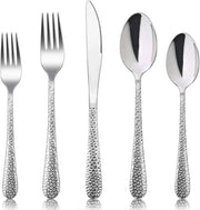 Set di accessori per 12 persone - Resistente all'acqua del lavello - Acciaio inossidabile - Argento
