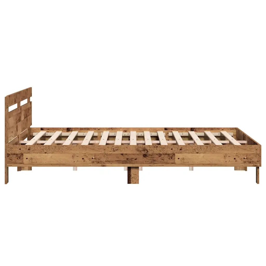 Struttura del letto-Giroletto Legno vecchio 203 x 185 x 70 cm