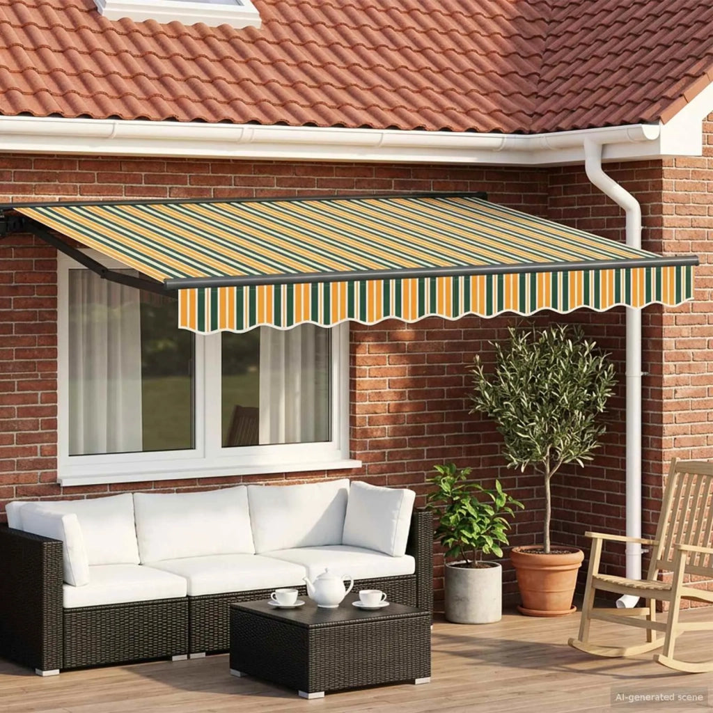 Cornice per Tenda Manuale con LED 3 x 2,5 m 3420817