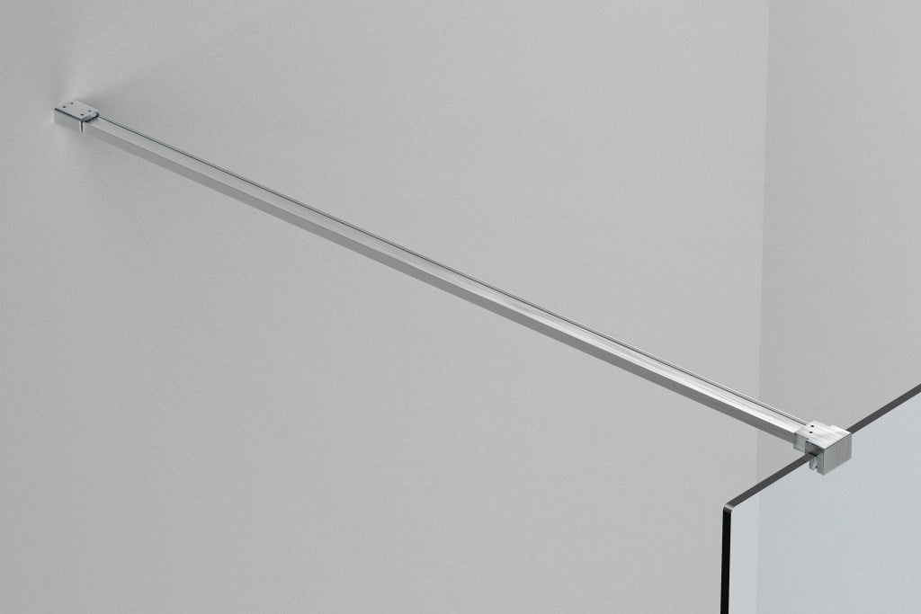 Box Doccia parete Walk in 140 cm h 200 cm cristallo temperato trasparente 8mm profilo SATINATO MELANY