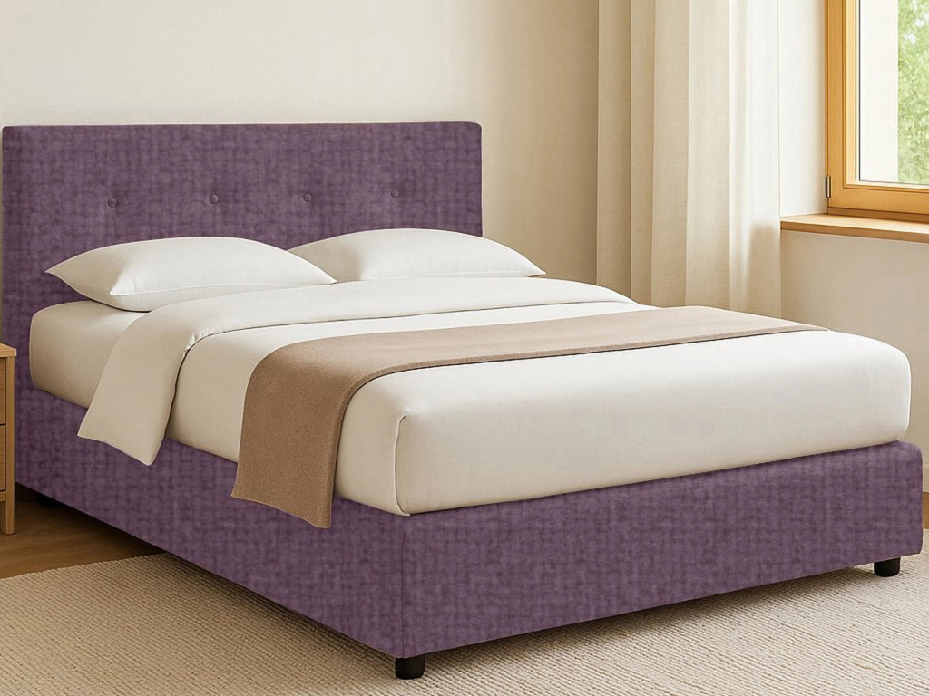 Chichester, Letto Singolo Sfoderabile Made in Italy, Viola Lilla