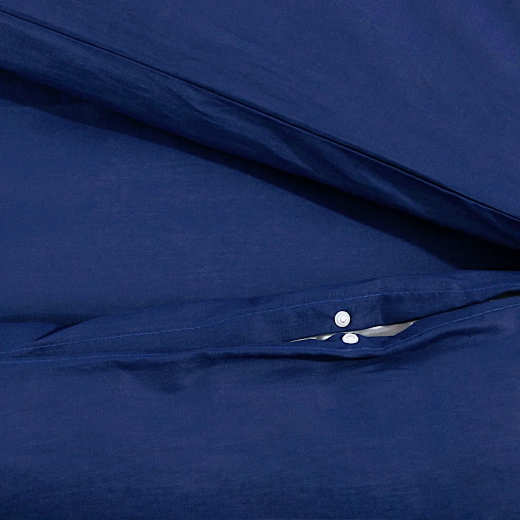 Set Copripiumino Blu Marino 200x200 cm in Cotone 136152