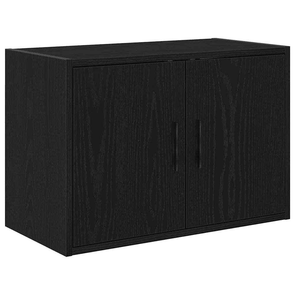 Armadi da Garage 2 pz Neri in Legno Multistrato 3328333