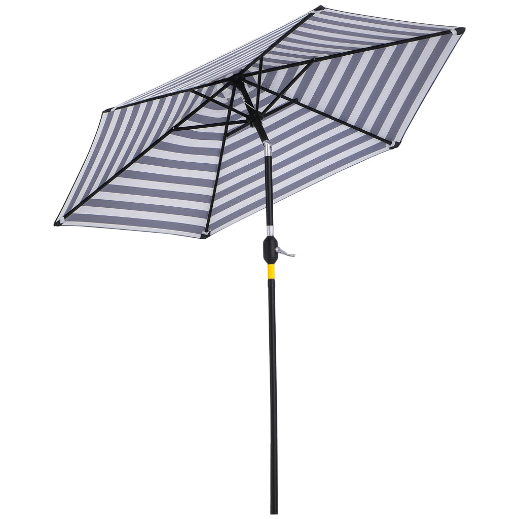 Ombrellone da Giardino ¨C Minimal ¨C 230x216 cm Blu e Bianco