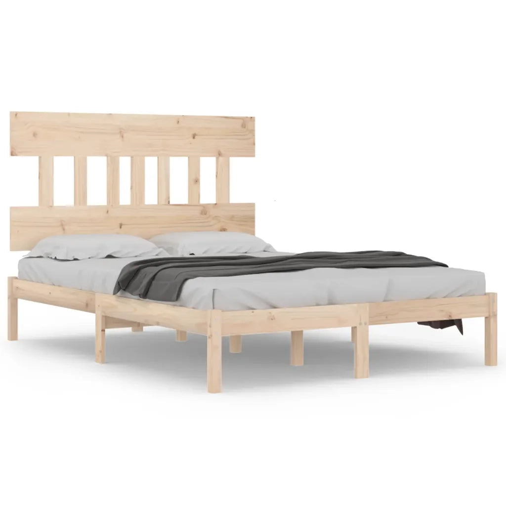 Letto matrimoniale | Letto per adulti | Giroletto in Legno Massello 160x200 cm