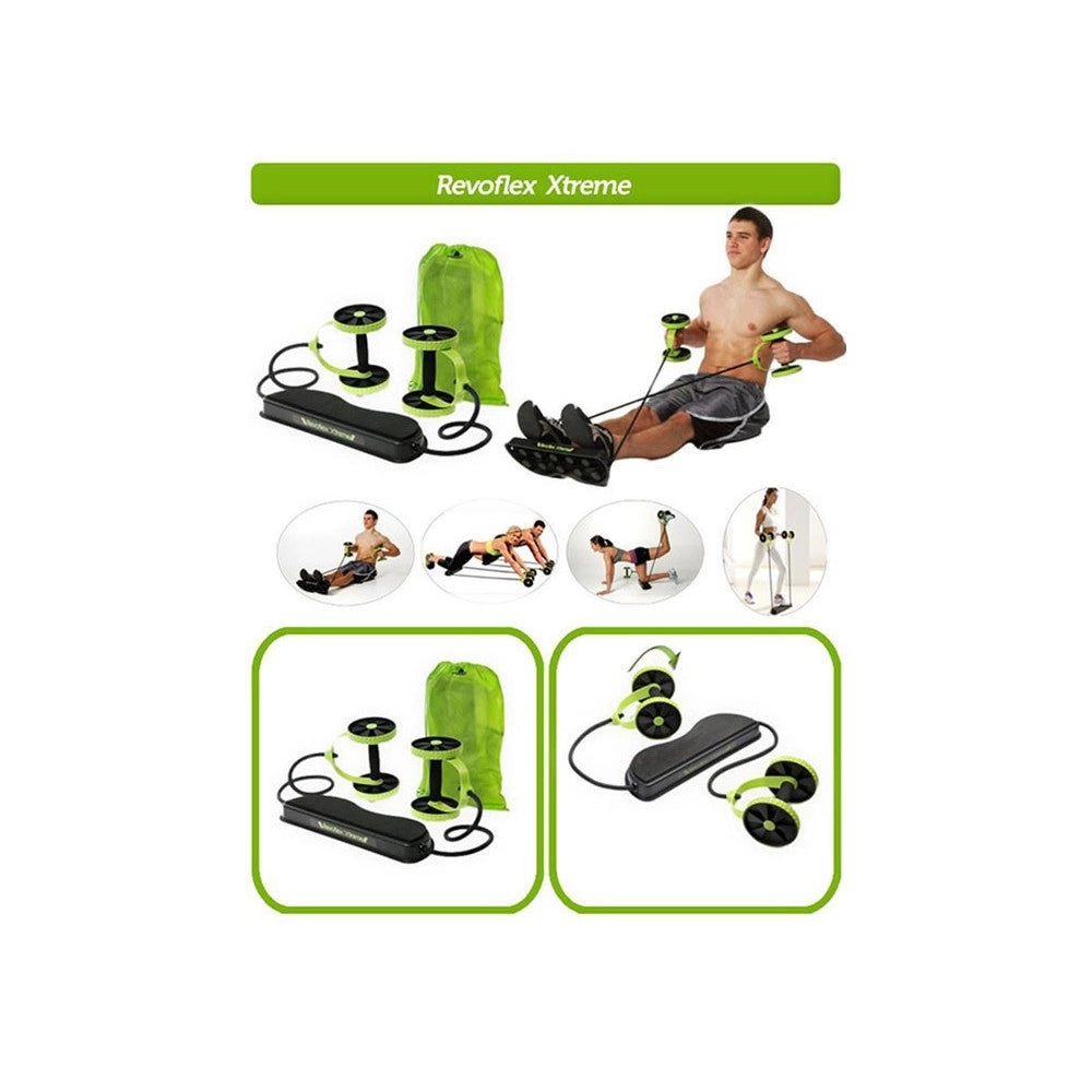 Trade Shop - Revoflex Xtreme Mini Palestra Multifunzione Per Allenamento Roller Addominali -