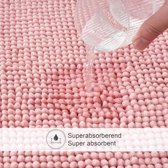 Mat Bad Anti-Slip Chenille Super Assorbente