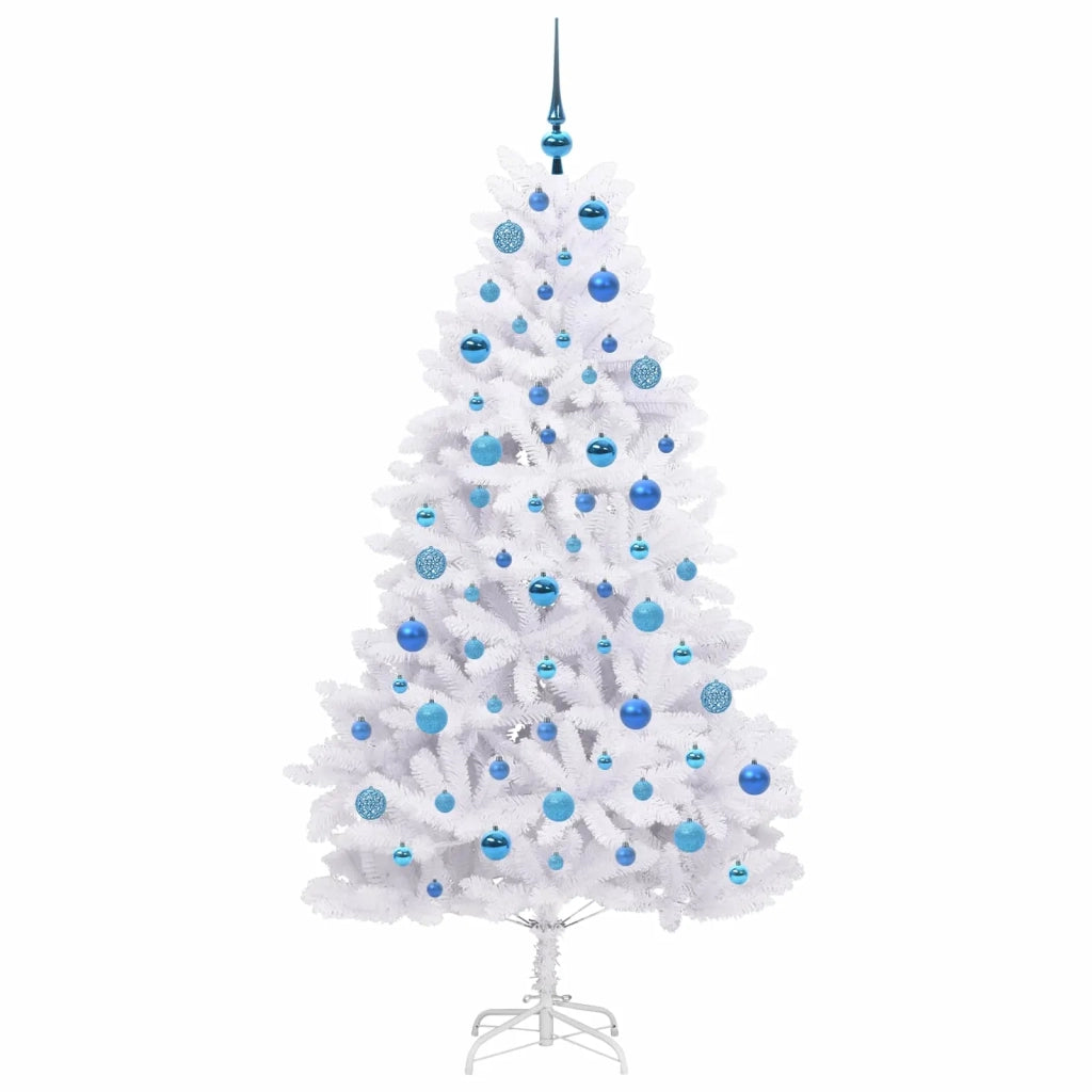 Albero di Natale Artificiale con Rami Pieghevoli Bianco 180 cm 3426601