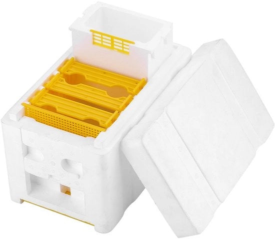 Cassa per l'allevamento delle api - Facile da utilizzare - Raccolta miele - Impollinazione giardino - Materiale EPS - Regolazione di temperatura - Dimensioni 24 x 14,8 x 16,5 cm