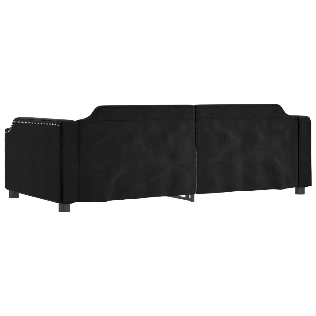 Divano letto | Sof¨¤ letto | Letto singolo Estraibile Nero 80x200 Tessuto