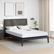 Materasso Bianco e Blu 140 x 190 cm Tessuto Jacquard 4106341