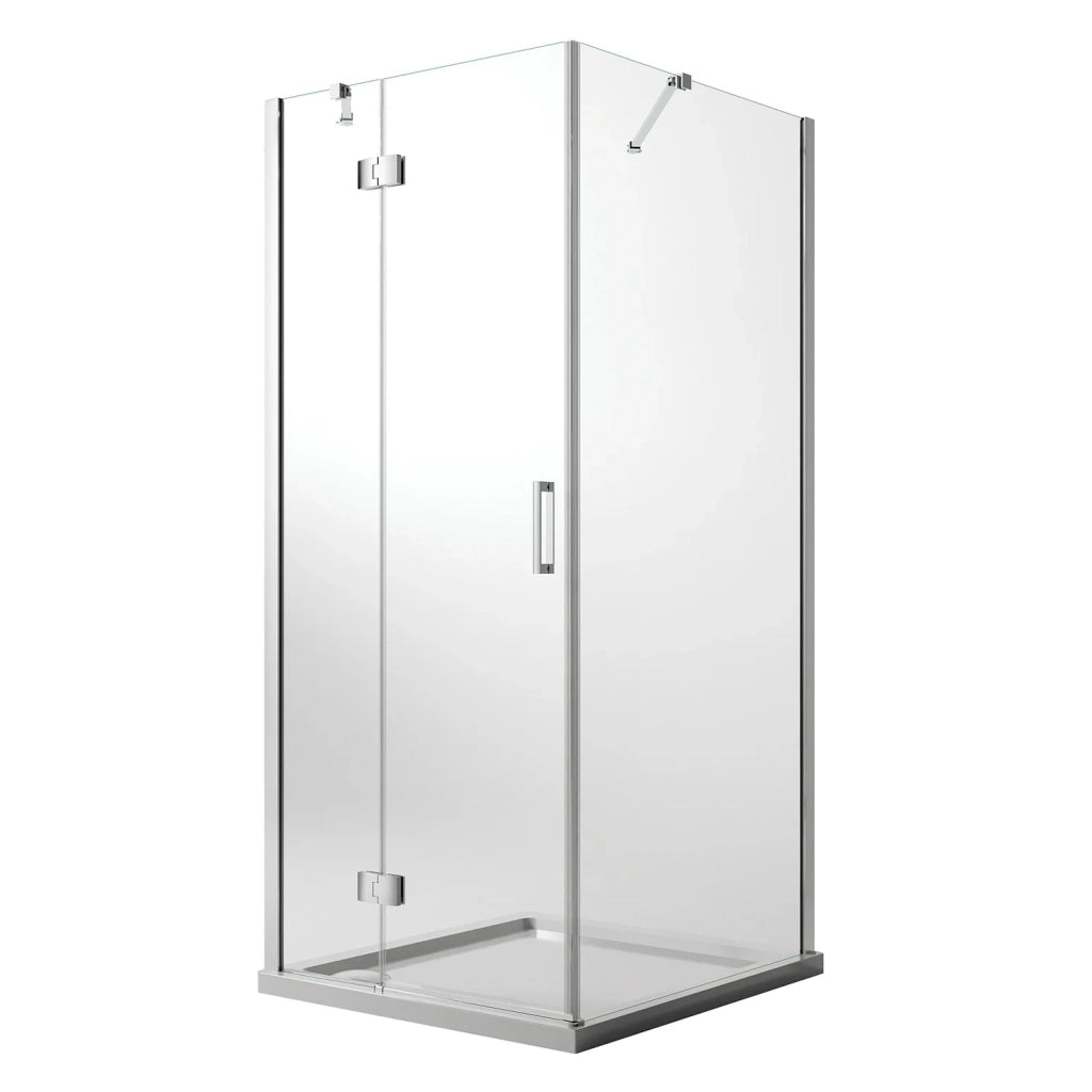 Box Doccia 80x75 CM H190 Trasparente con Easyclean mod. Flip Anta + Fisso
