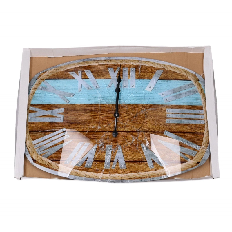 Orologio vetro numeri romani con corda cm 60x40x4