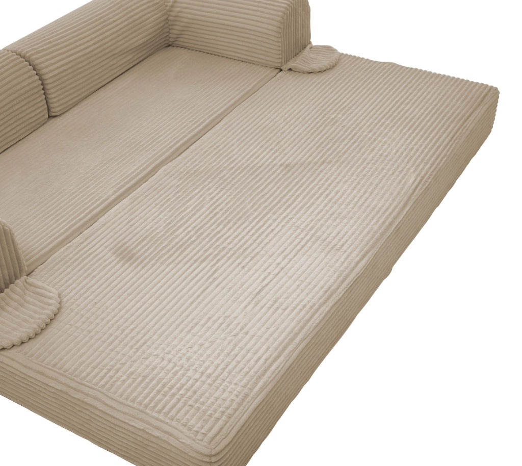 DIVANO LETTO 2 posti convertibile 37 x 37 x 89 cm corda marrone