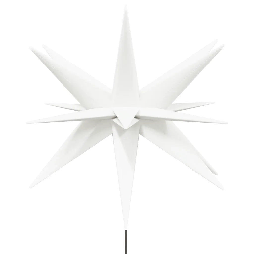 Luci di Natale con Picchi e LED 3 pz-Luci decorative natalizie Pieghevoli Bianche 57 cm