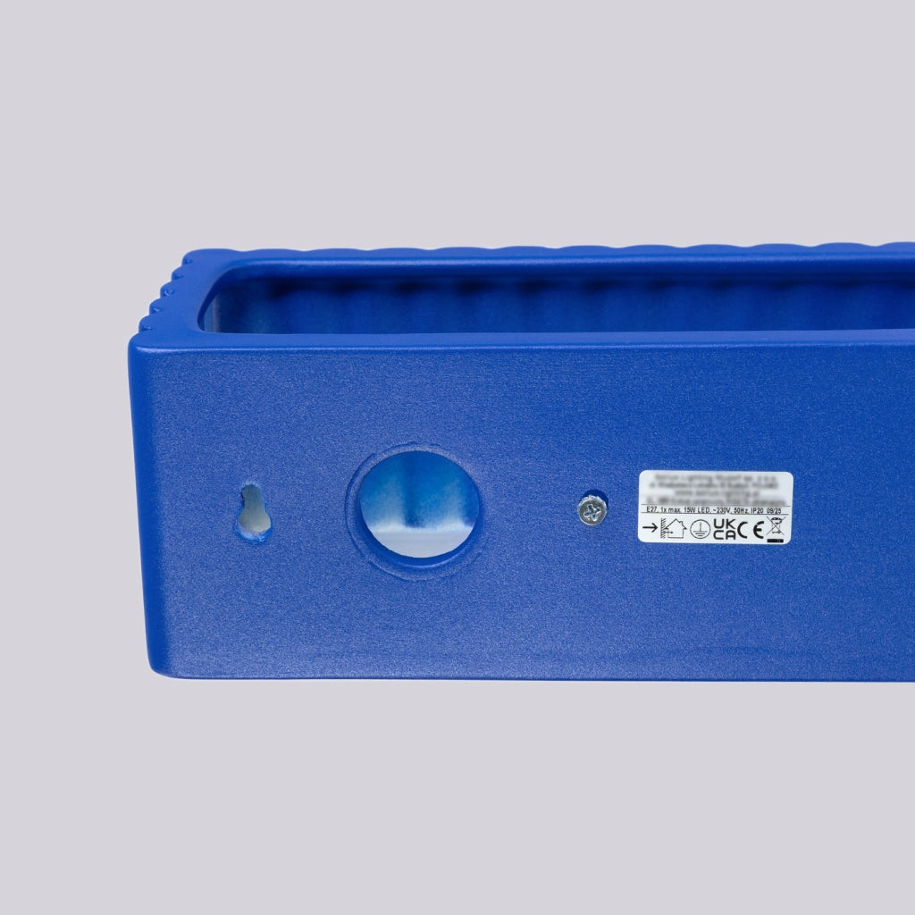 Lampada da parete in ceramica RIGATA ultramarine