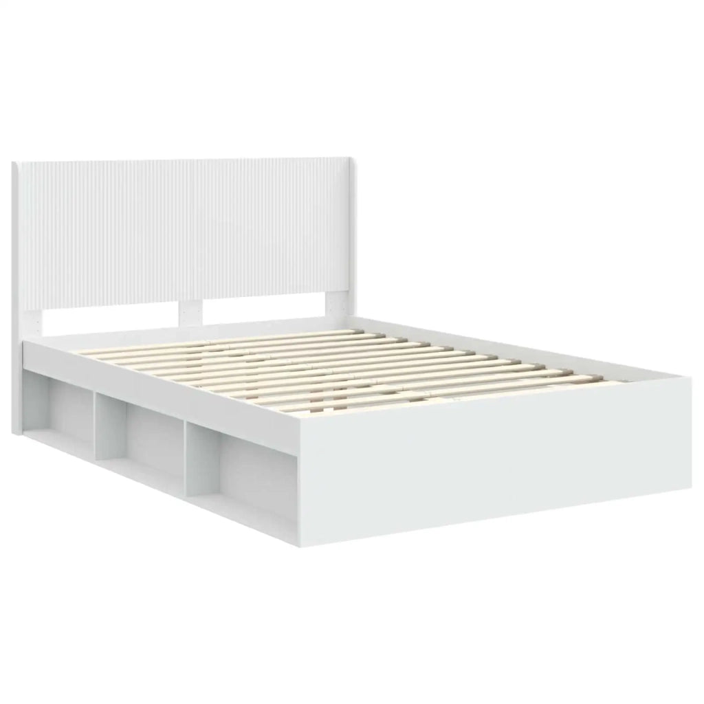 Struttura del letto con stoccaggio e testata 3 pcs 3413845