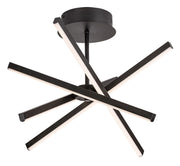 Plafoniera LED Rabalux Matilde nera 30W aste orientabili