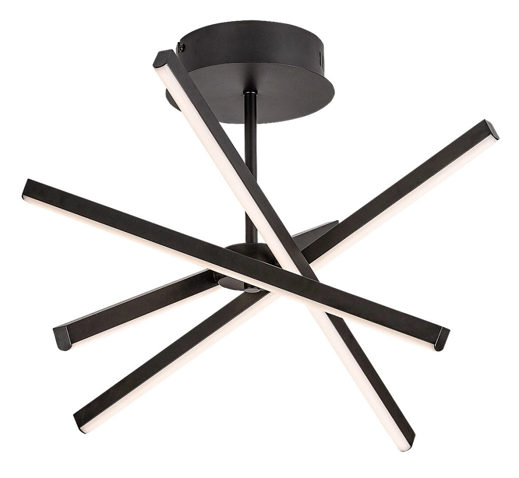 Plafoniera LED Rabalux Matilde nera 30W aste orientabili