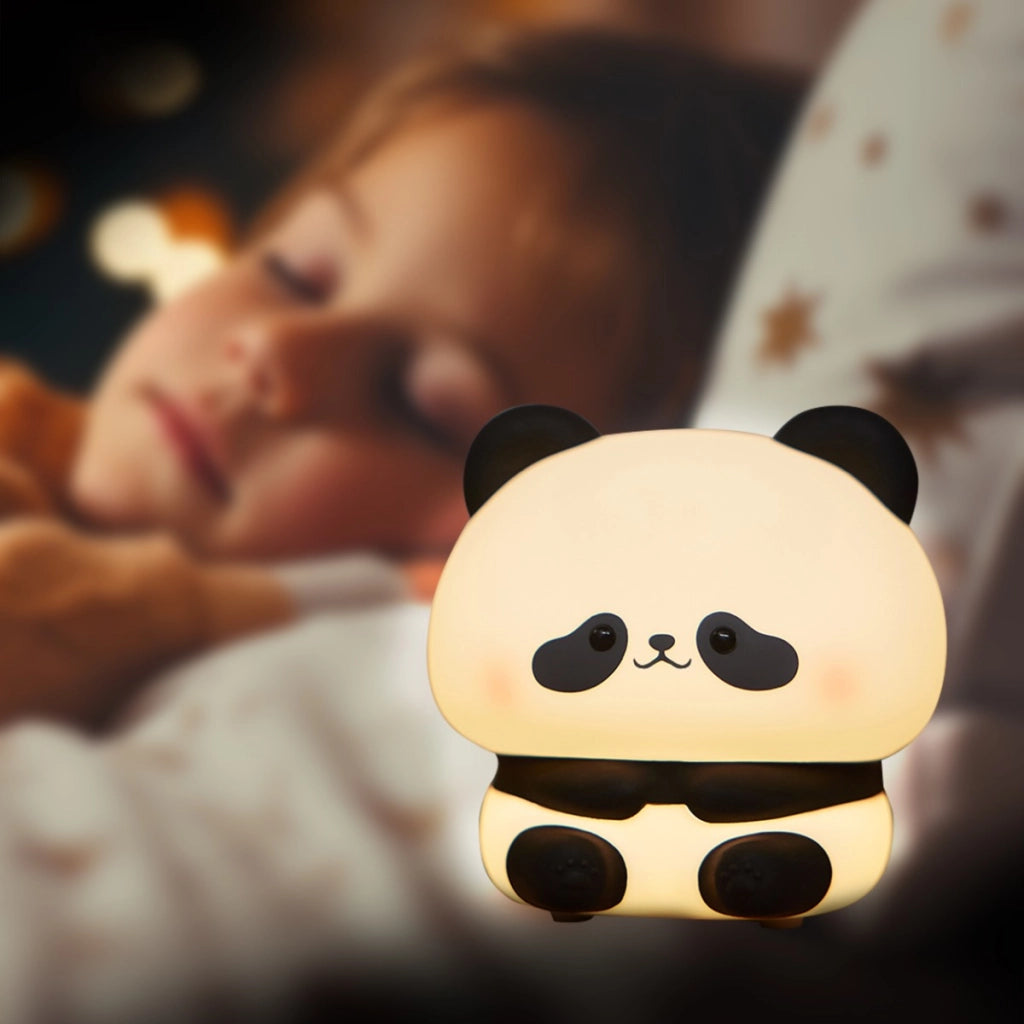 Lampada da tavolo Panda bianca LED 2W luce calda Polux