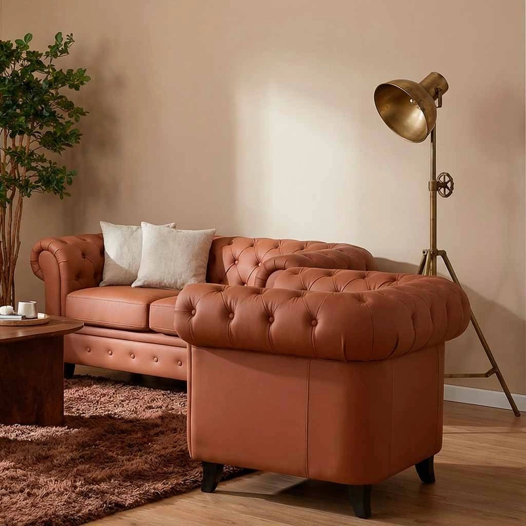 Lampada da terra in metallo bronzo 59x59x161h