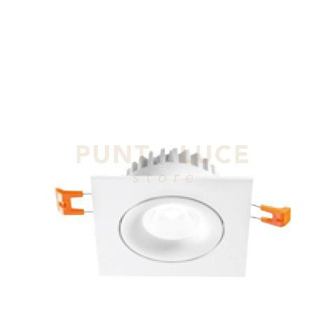 OUTPUT FARETTO DA INCASSO ORIENTABILE 7W 3000K  465LM IP20 BIANCO 9CM