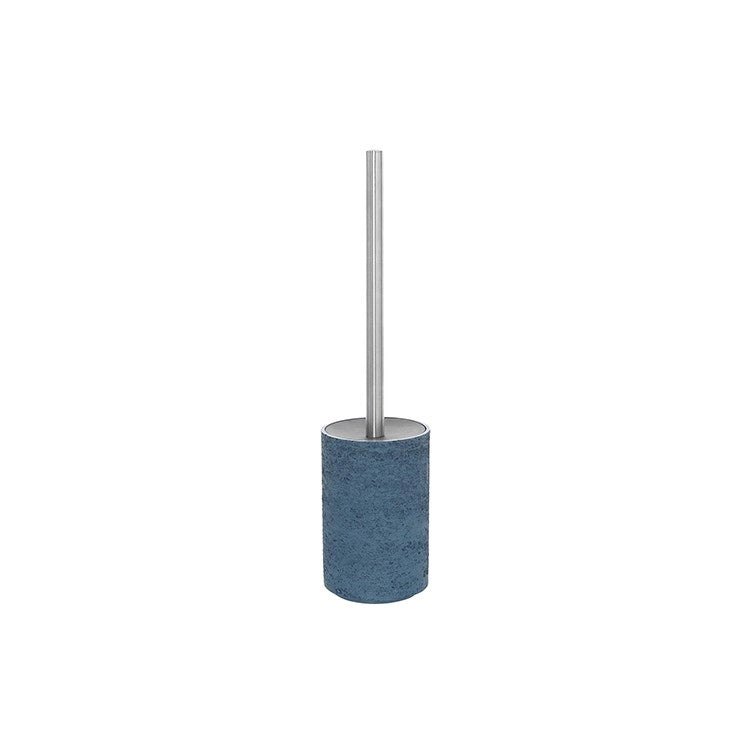 Portascopino blu pastello linea Arizona in poliresina design moderno Feridras
