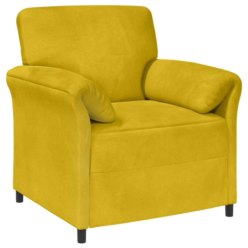 Set di divani 2 pz Giallo Velluto 3424920