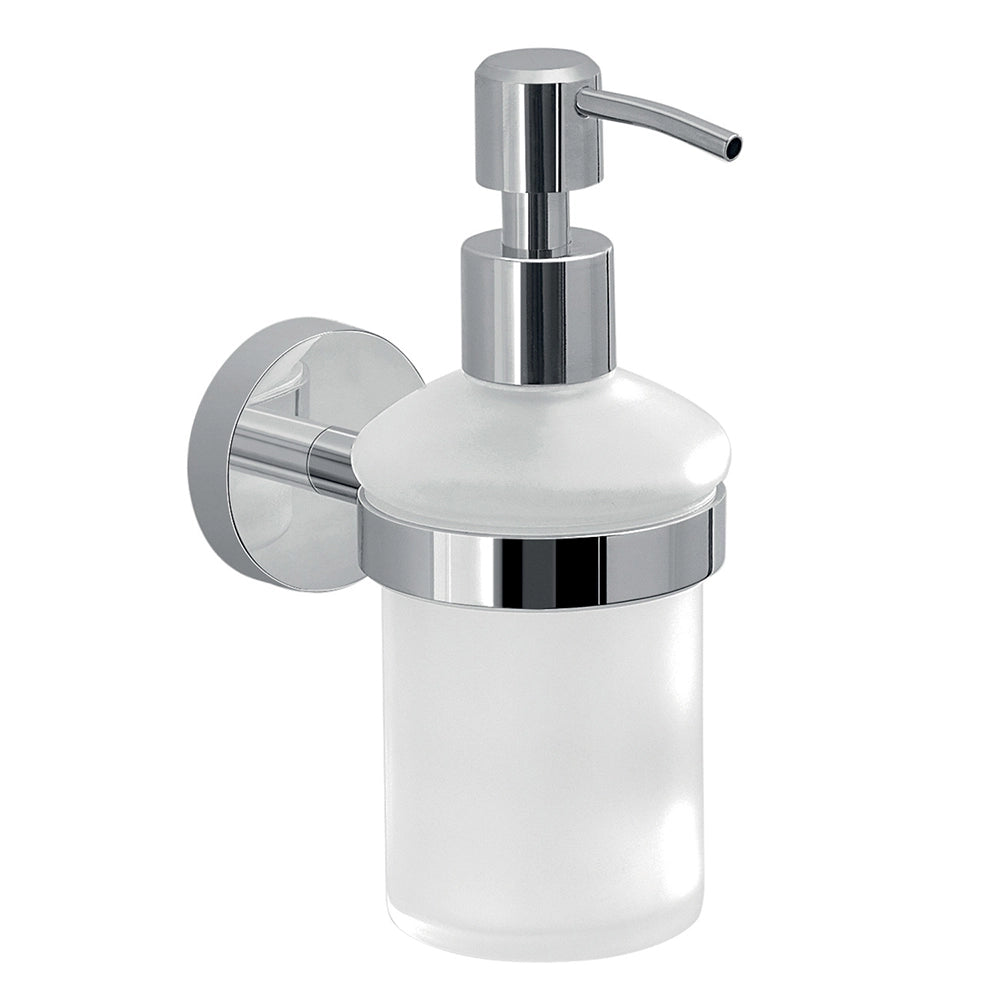 Set portaspazzolini e dosasapone da muro Gedy linea Eros cromato
