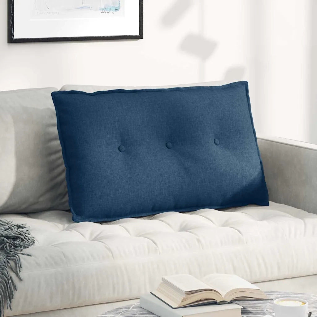 Cuscino per Schiena Blu 80 x 19 x 50 cm Tessuto 42014709