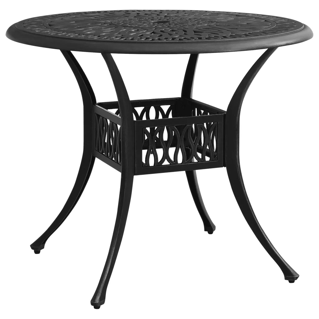Set da Bistrot 3 pz in Alluminio Pressofuso Nero 3070575