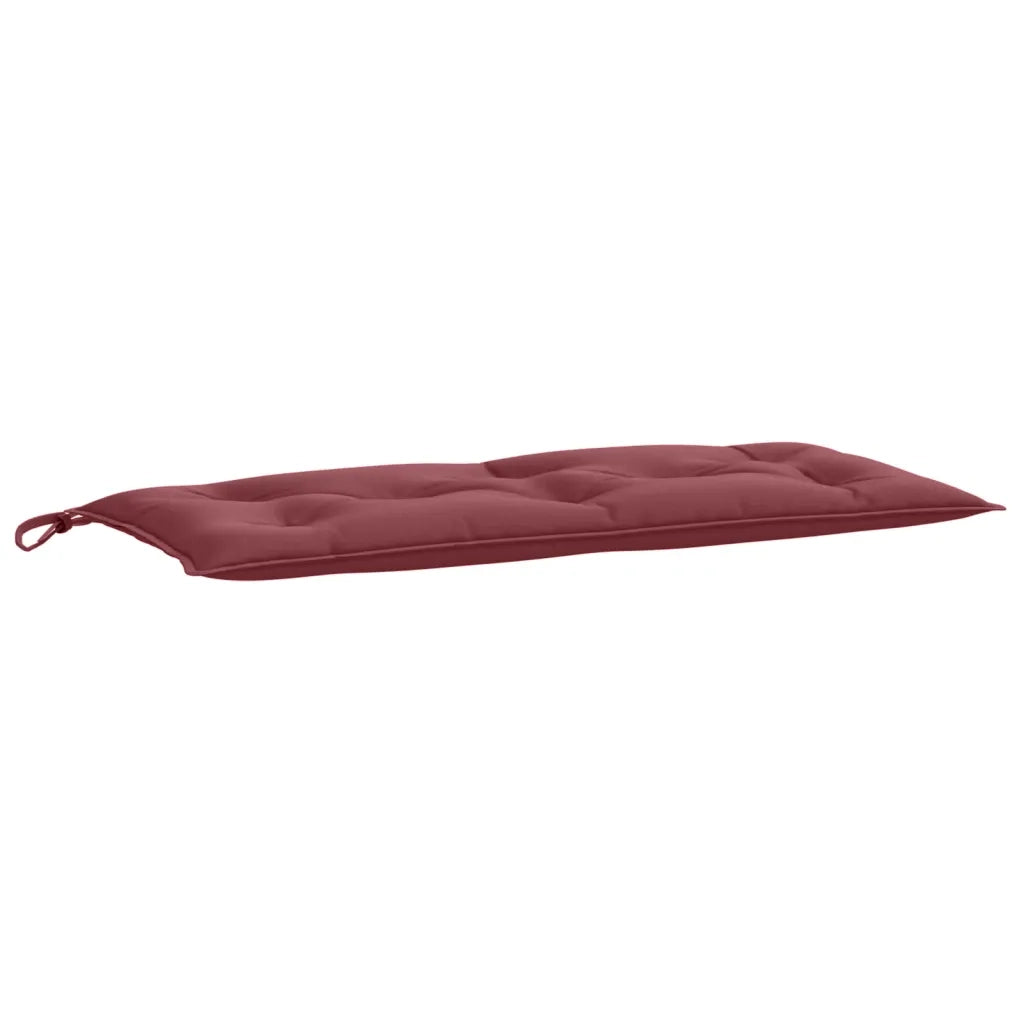 Cuscini Panca Giardino 2 pz-Set di 2 Cuscini per panchina da esterno Rosso Vino M¨¦lange 100x50x7cm