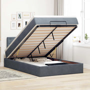 Struttura Letto Pouf con Materasso 120x200 cm Velluto