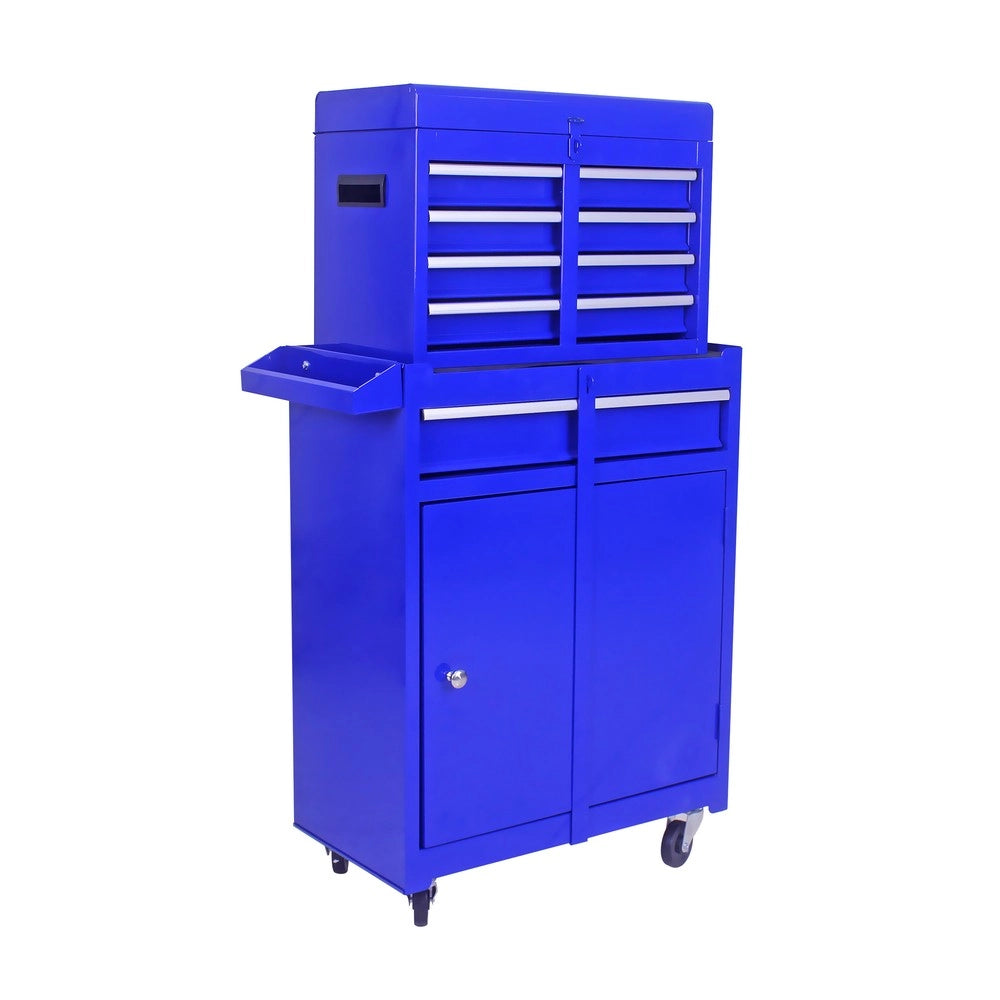 Cassettiera Mobile con Ruote e Ripiani Regolabili ¨C MINIMAL ¨C Blu, 5 Cassetti
