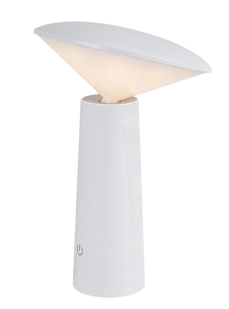 Lampada da tavolo Rabalux Polperro bianca LED 3W USB-C