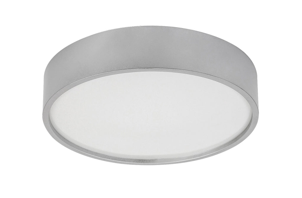 Plafoniera LED rotonda 28cm 18W argento IP44 Rabalux