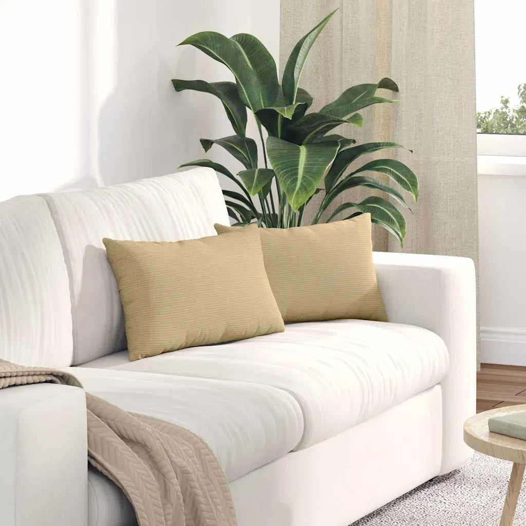 Cuscini da Divano 2 pcs Grigio Verde 50 x 30 cm 42013649