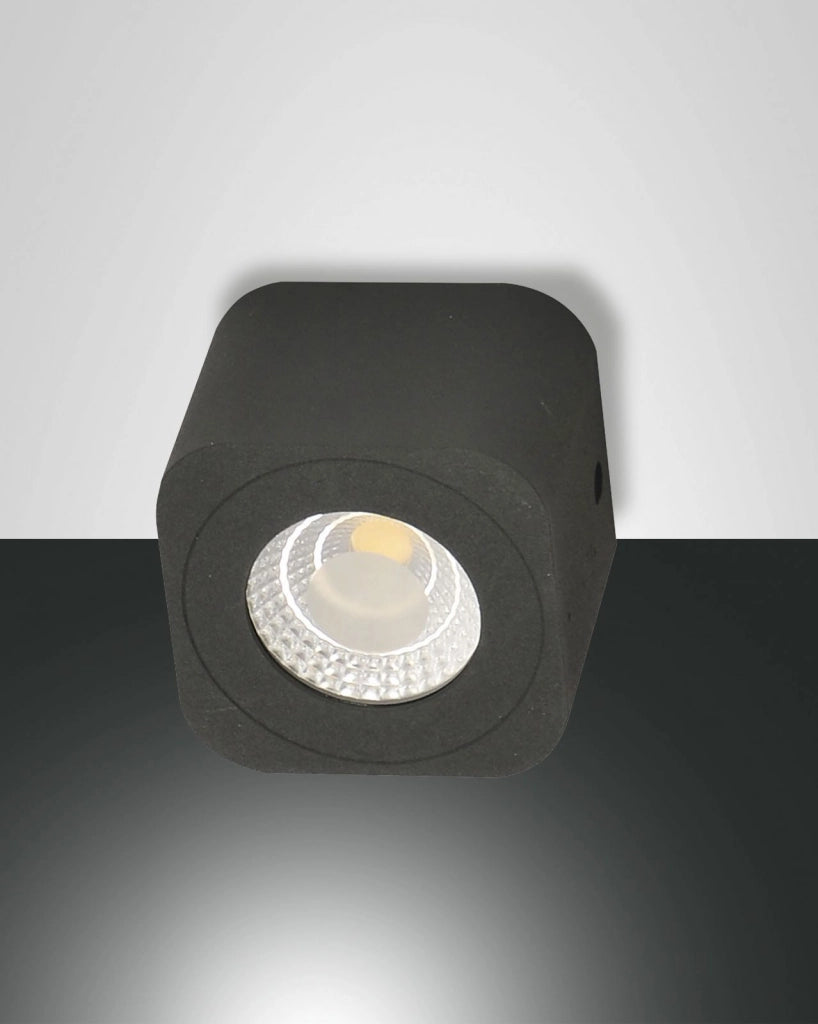 PALMI LUCE SPOT ANTRACITE A LED 6W 3000K 630LM IN ALLUMINIO IP20