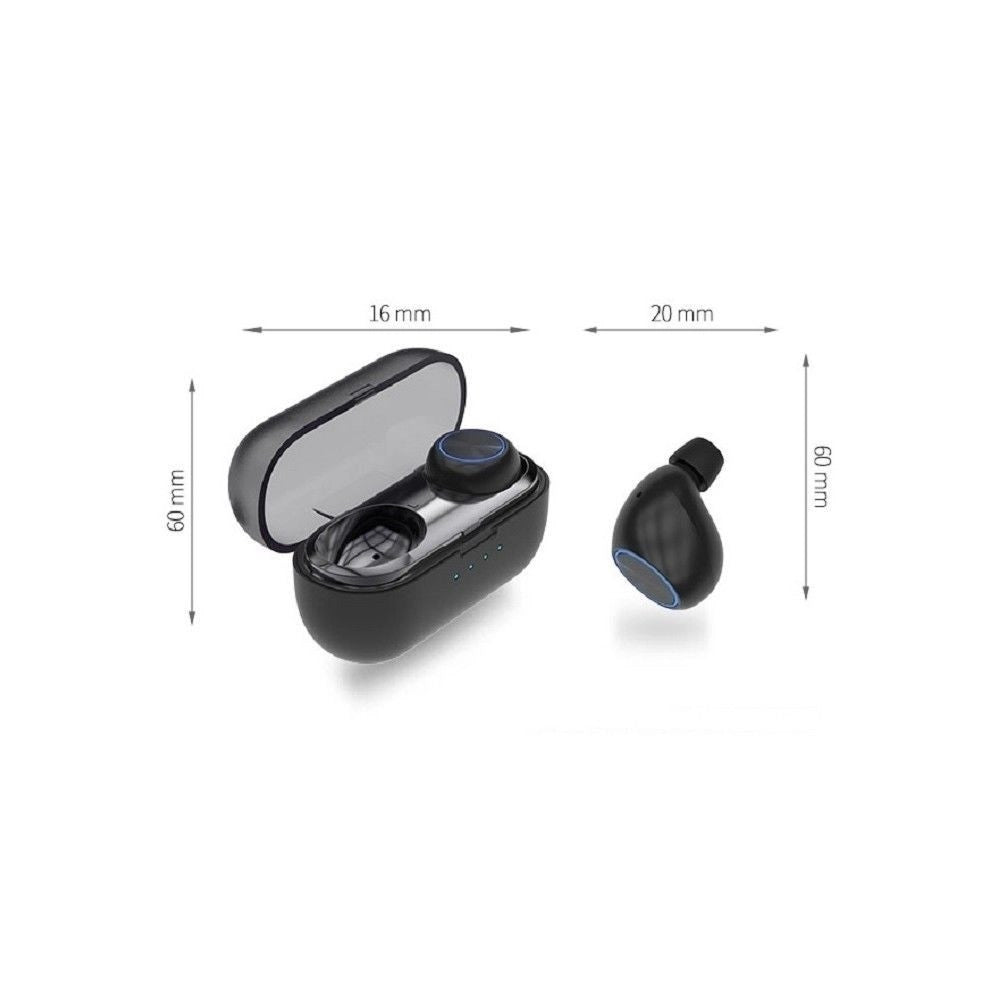 Trade Shop - Cuffie Tb10 Con Box Ricarica Auricolare Bluetooth Wireless Microfono Ios Android -