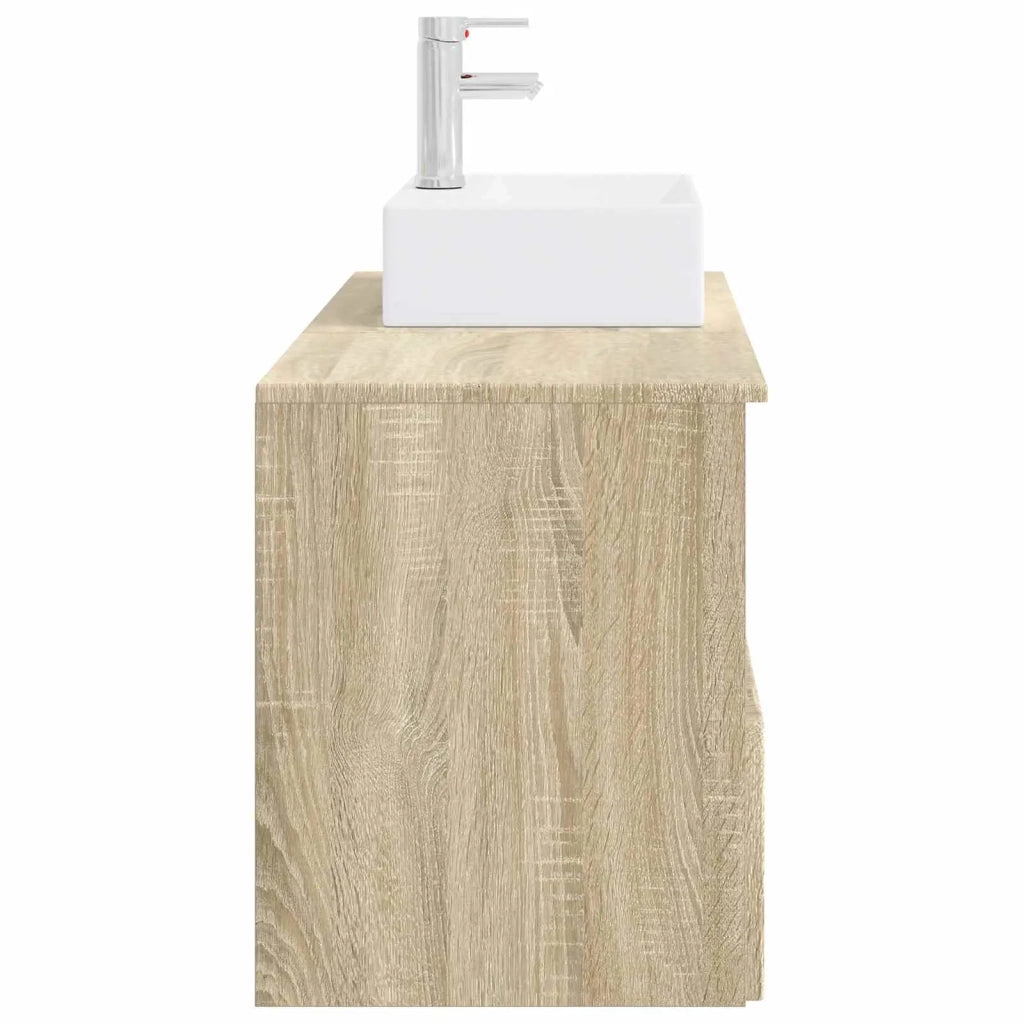 Set di mobili per il bagno 2 pz Rovere Sonoma 3404056