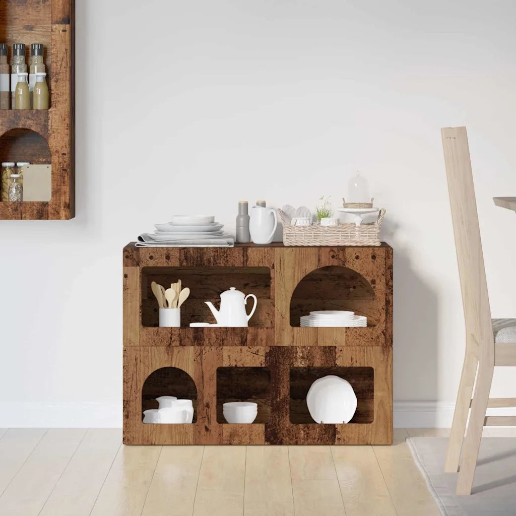 Credenza Legno vecchio 80.5 x 35 x 59 cm Legno multistrato 891332