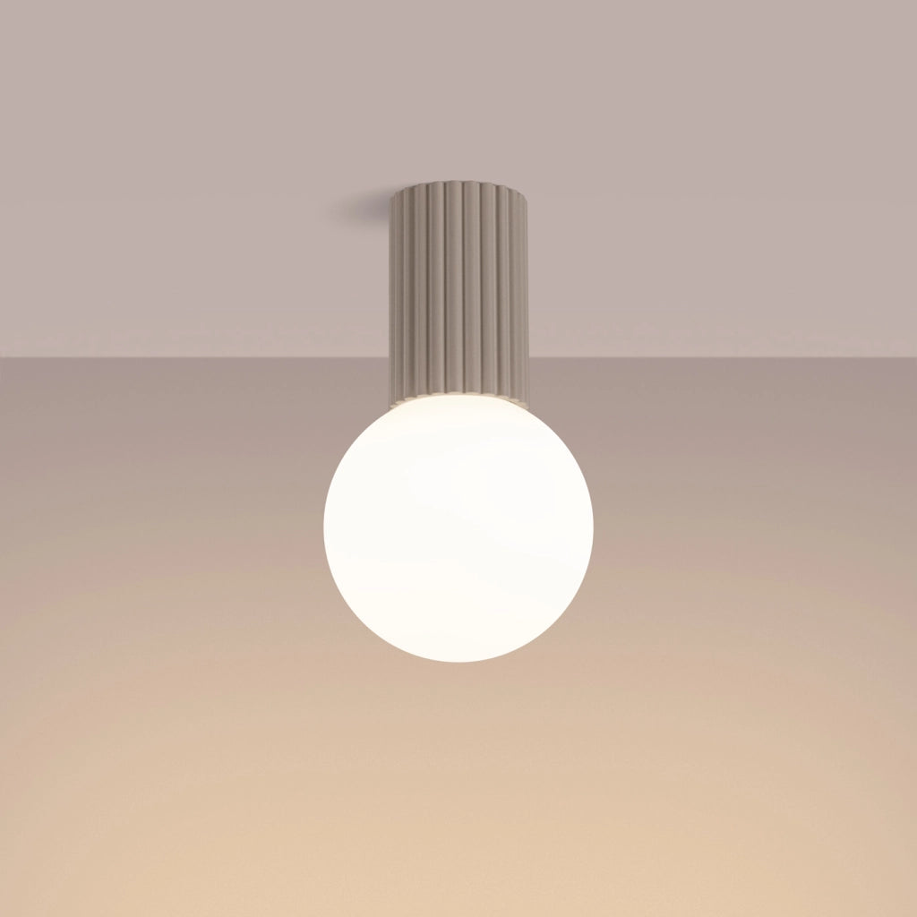 Lampada da soffitto HALO tortora IP44