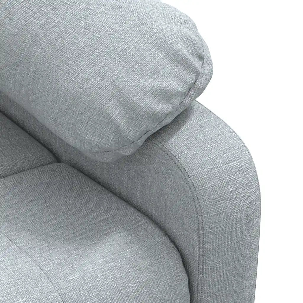 Poltrona Reclinabile in Tessuto Grigio Chiaro 289662