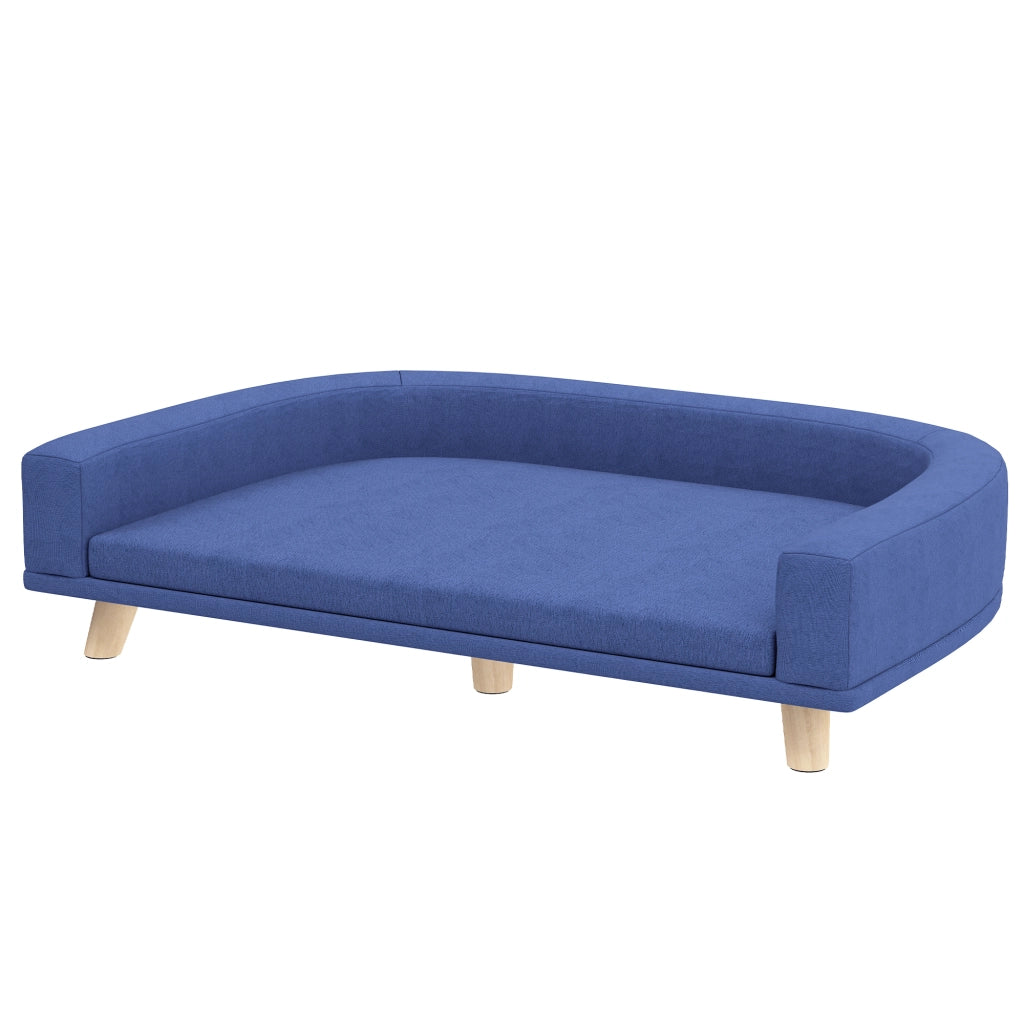 Cuccia per Cani ¨C Minimal ¨C Legno, 98x67x25 cm, Blu