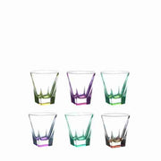 Set 6 bicchieri fusion liquore colorati