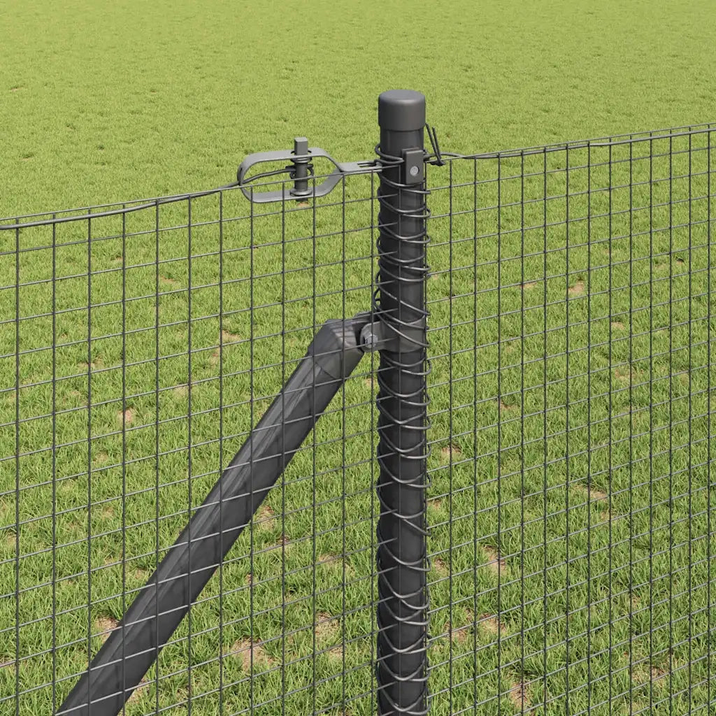 Recinzione da Giardino | Recinzione in rete saldata con punte Acciaio e PVC Grigio Rete